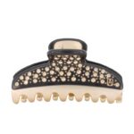Pince Vendome Eclat Full Crystals Black 7,5cm Acetate