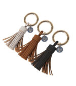 Majoie Key Ring Tassel | Cream - Image 2