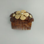 Alexander De Paris Hair Clip Big With Flowers Vintage