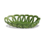 Oval Basket Green | 26x18 cm