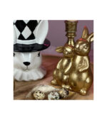 Ceramic Rabbit With Child Gold 1pc. (2 Designs)| 8.8x5.8x12cm - Image 2