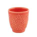 Coffee Cup Espresso Flora Coral Ceramic Small 100ml | 6x7 cm