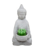 Cement Candle Jar "Buddha" H15cm