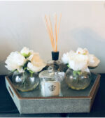 Faux Shagreen Hexagon Tray H:6,5 W:43,0 D:49,0cm - Image 2
