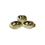 Ceramic Bowl Triple Gold/White 26x4cm