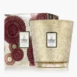 Voluspa Gilt Pomander Hinoki 3Wick - Image 2
